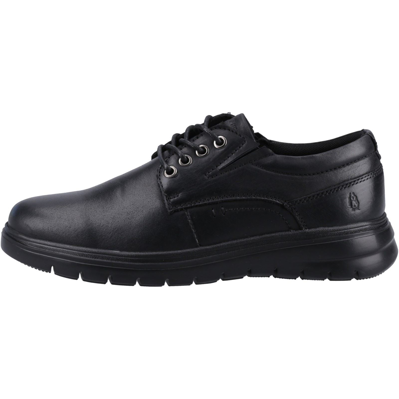 Hush Puppies Triton Schwarze Farbe Herren-Schnürschuhe Aus Leder