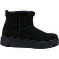 Hush Puppies Becca Damen Wildleder Winterstiefeletten in Schwarz