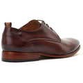 Base London Gambino Excel Leder Herrenschuhe In Verbranntem Braun Mit Schnürung