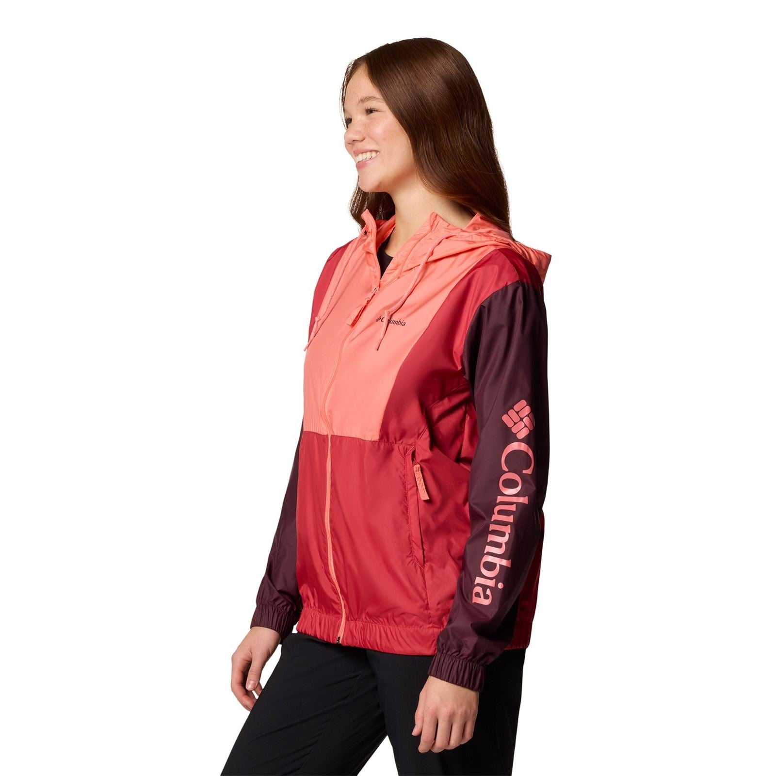 Columbia Lily Basin II Jacket Damen Rote Regenjacke