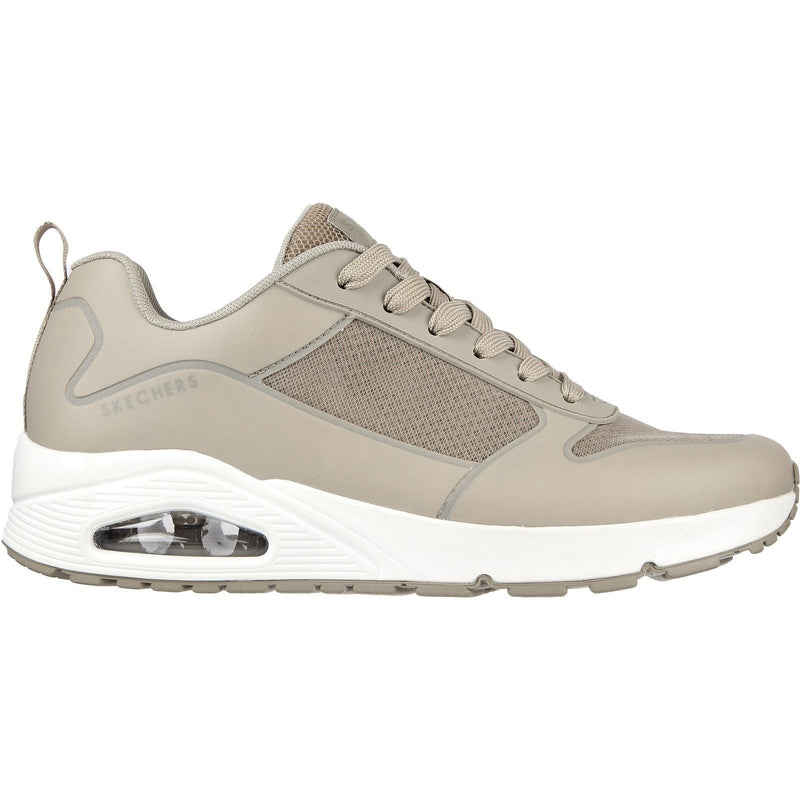 Skechers Uno Sol Synthetische Herren-Taupe-Sneaker