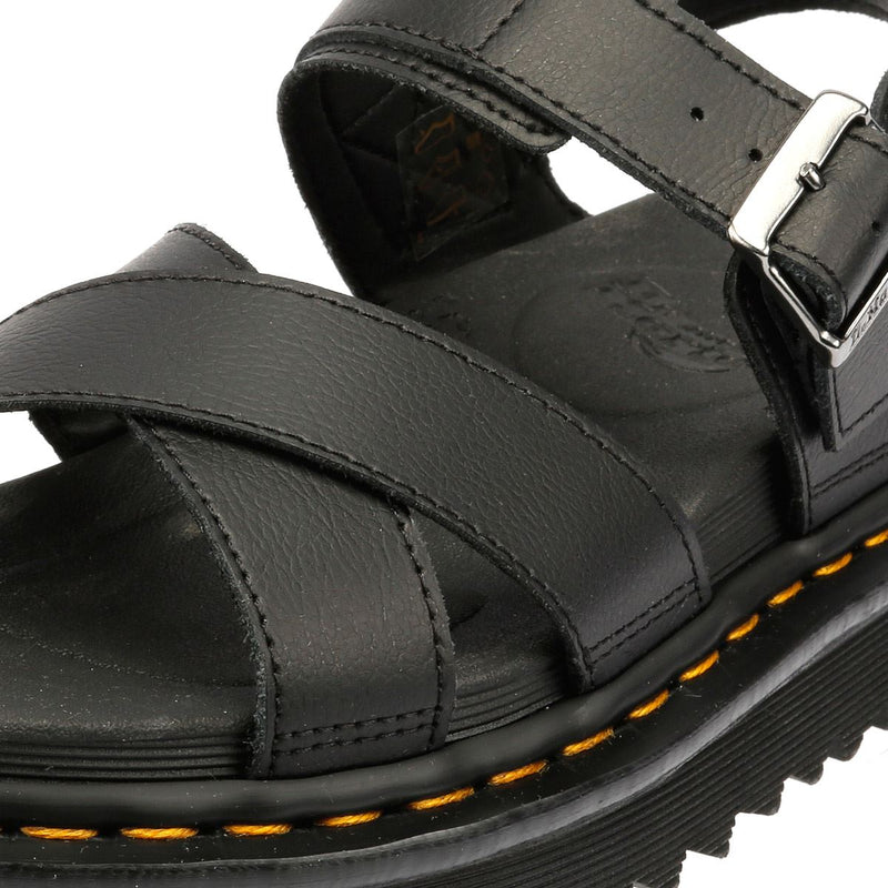 Dr. Martens Voss II Athena Damen Sandalen Aus Schwarzem Leder