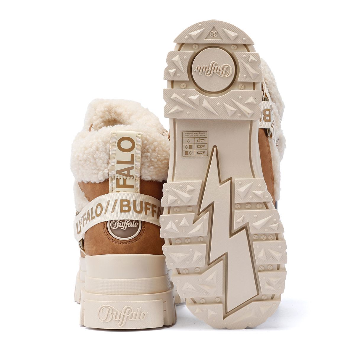 Buffalo Aspha Com Mid Warm Damen Stiefel In Beige