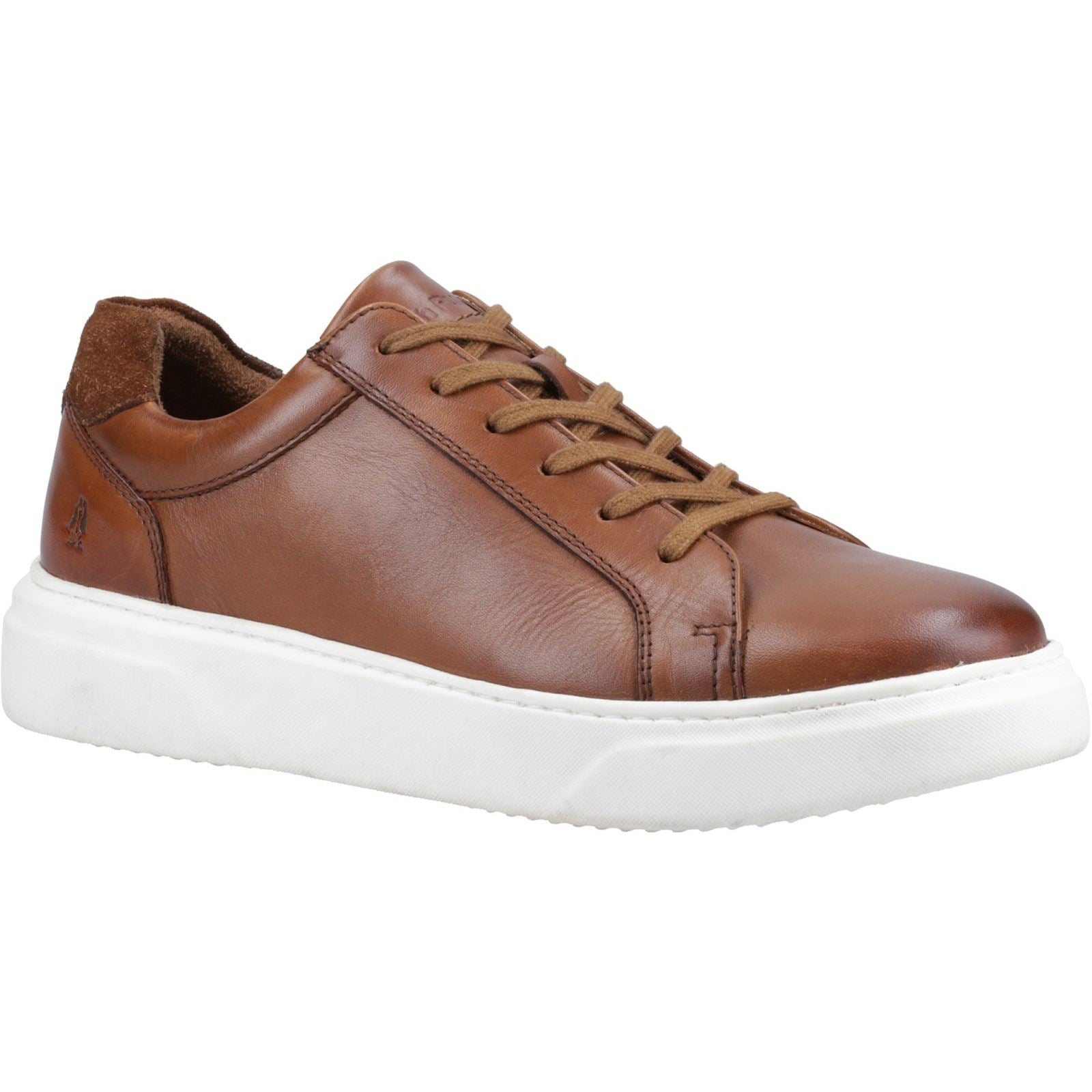 Hush Puppies Whelan Herren Turnschuhe Aus Tan Leder
