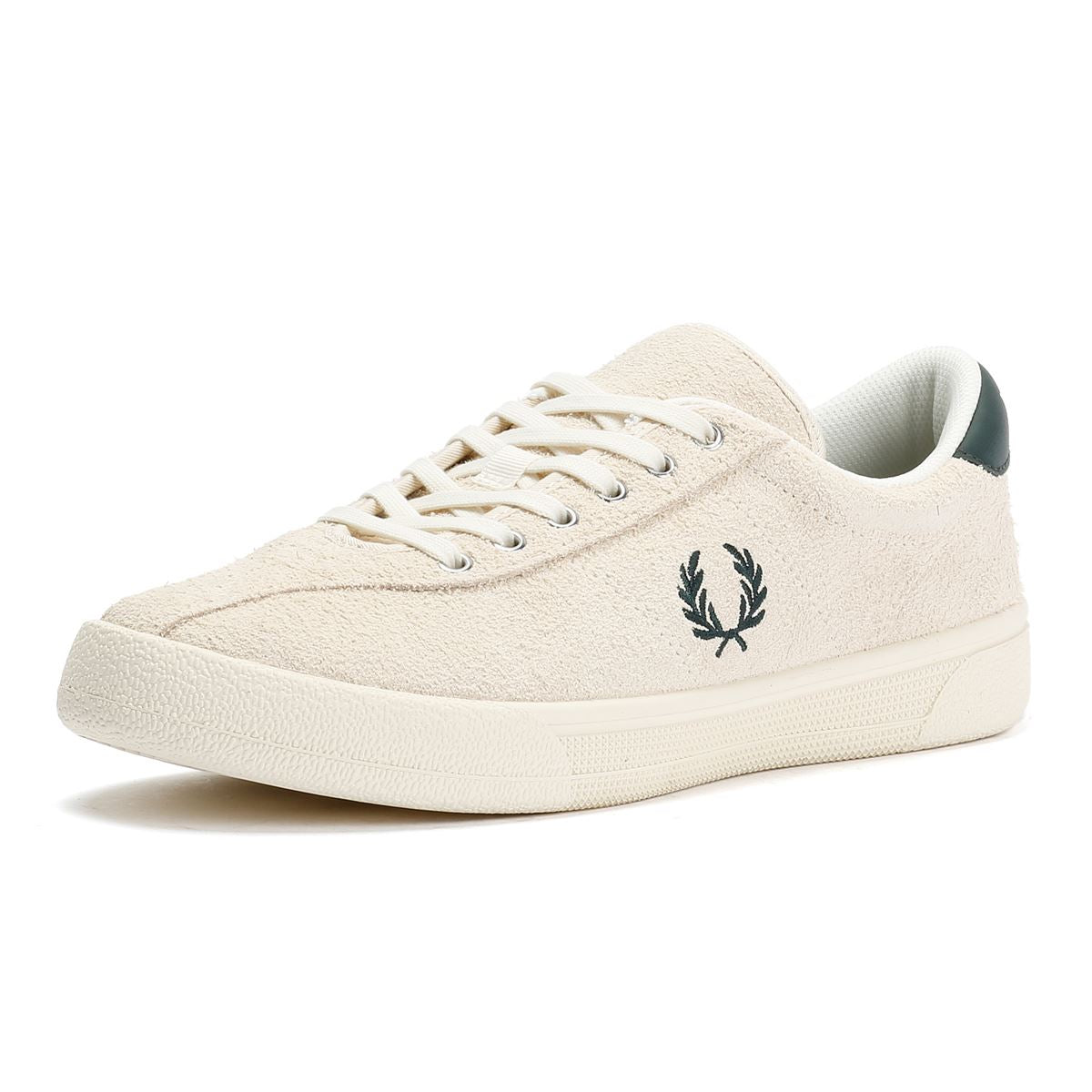 Fred Perry Tennis Shoe Wildleder Herren Weiße Sneaker