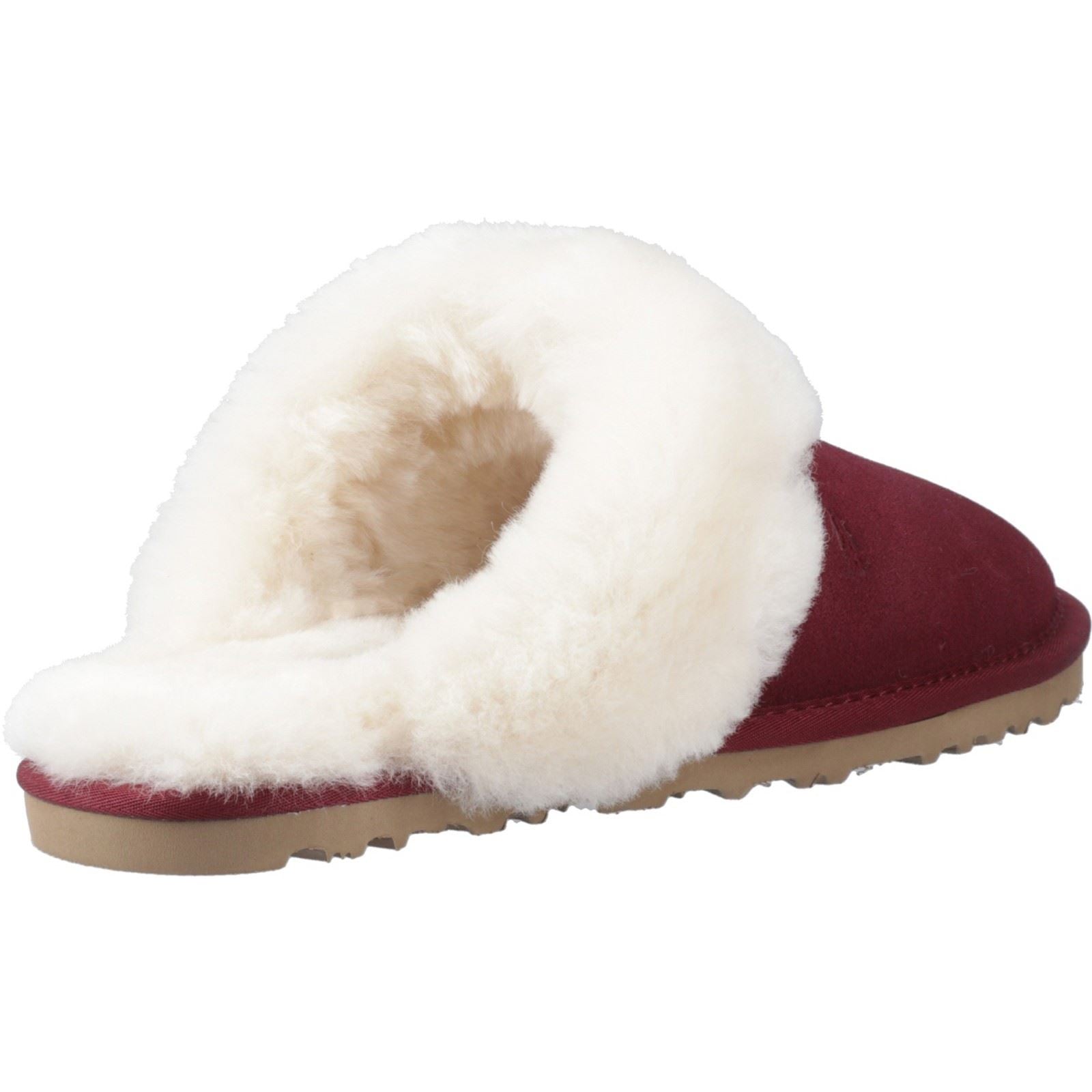 Hush Puppies Samantha Damen Hausschuhe aus Wildleder in Bordeaux