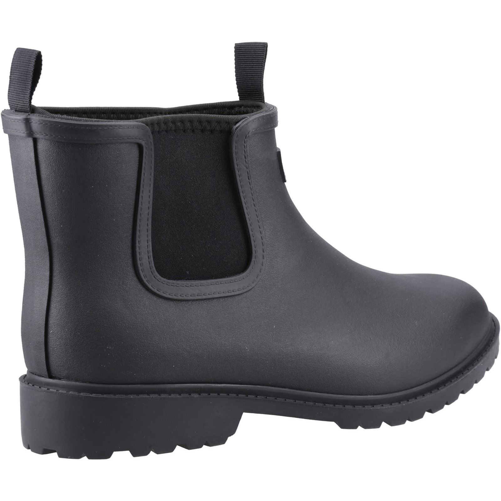Cotswold Barton TPR+Neopren Herren Gummistiefel in Schwarz