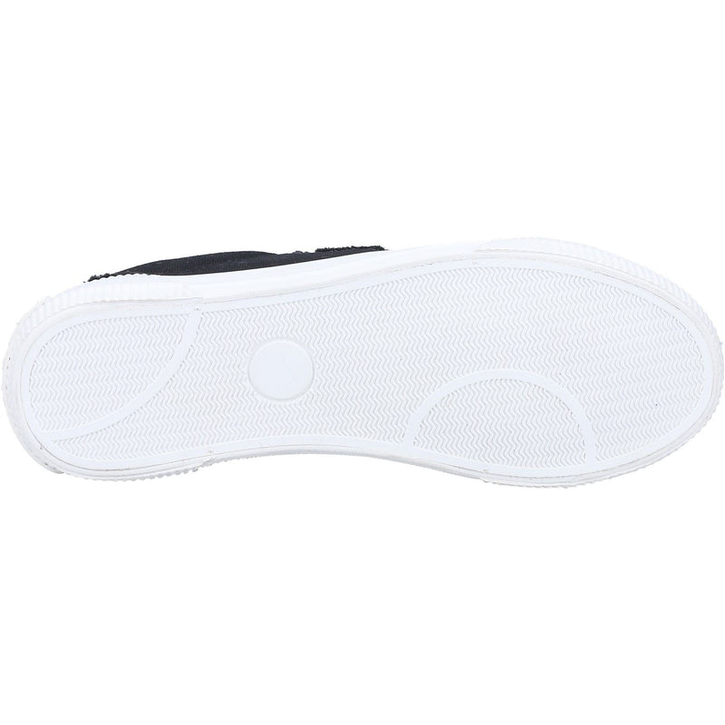 Rocket Dog Cheery 12A Canvas Baumwoll-Damenschwarze Turnschuhe