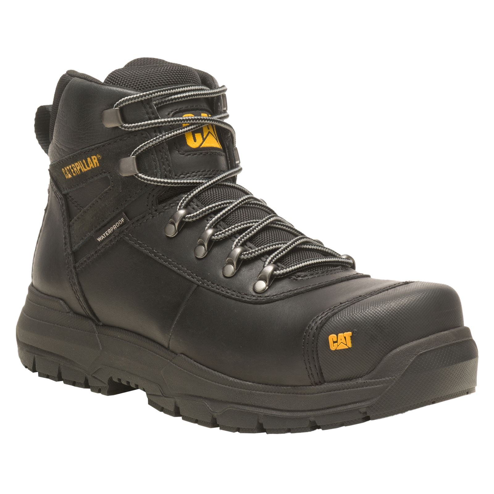 Caterpillar Pneumatische 2.0 Leder Schwarze Sicherheitsstiefel