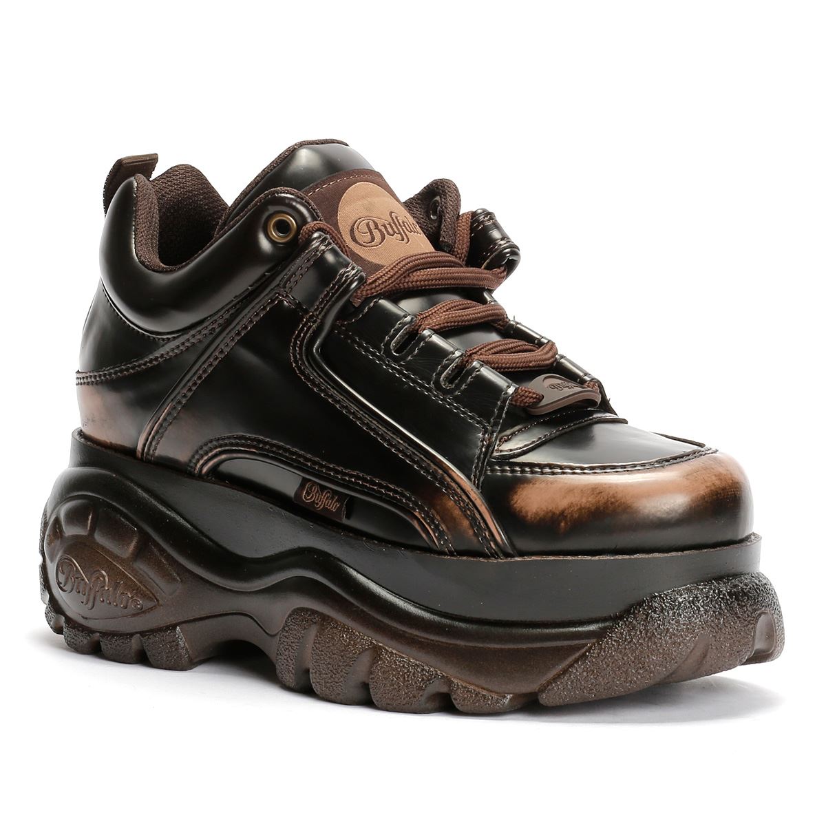 Buffalo 1339-14 Vegan Frauen Braune Sneakers