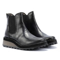 Fly London Huud Leder Damen Schwarze Farbe Stiefel