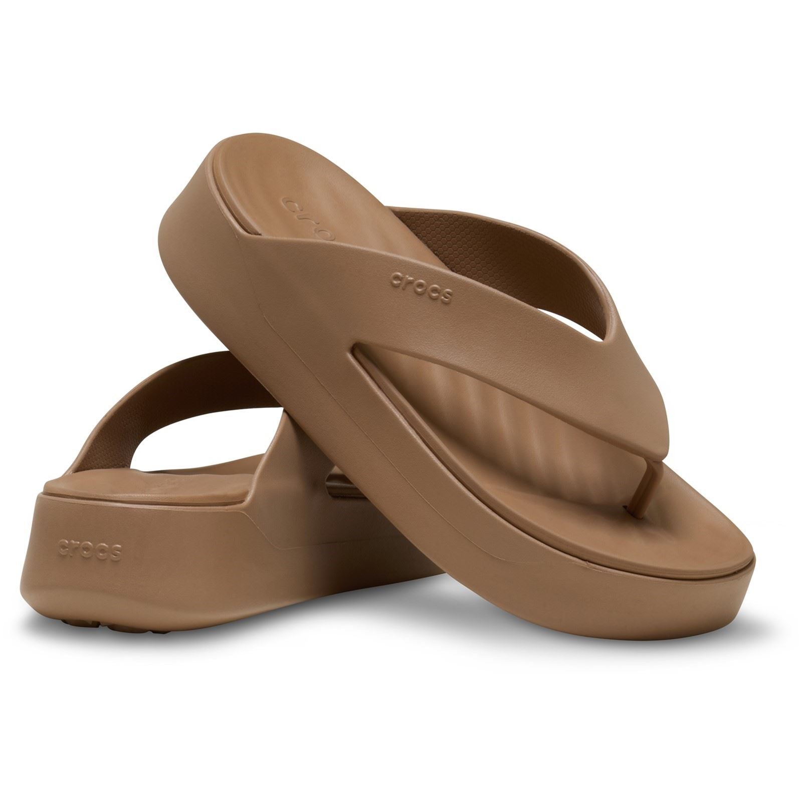 Crocs Getaway Platform Eva Frauen Sandalen Milchschokolade