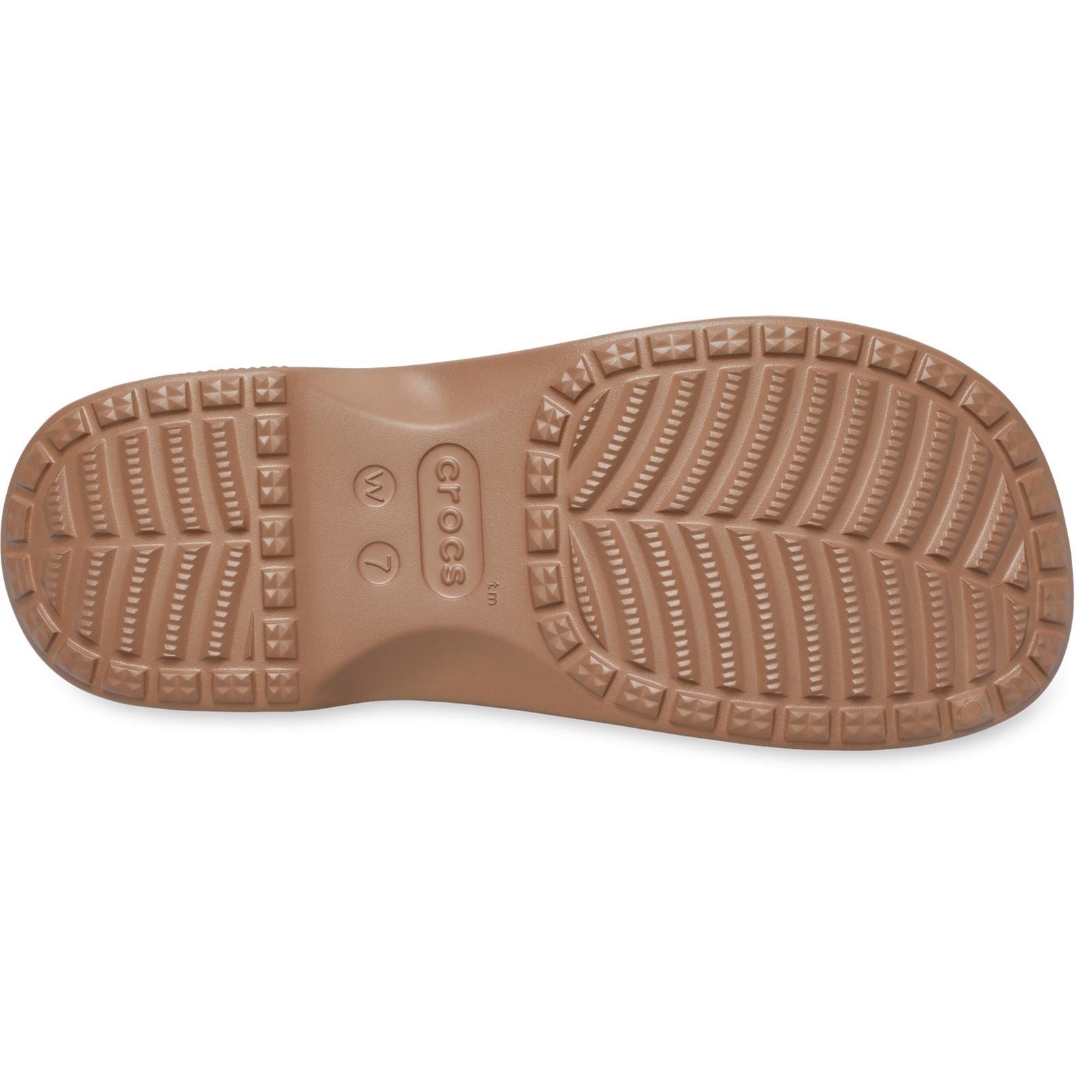 Crocs Classic Cross Strap Thermoplastische Damenmilchschokoladensandalen