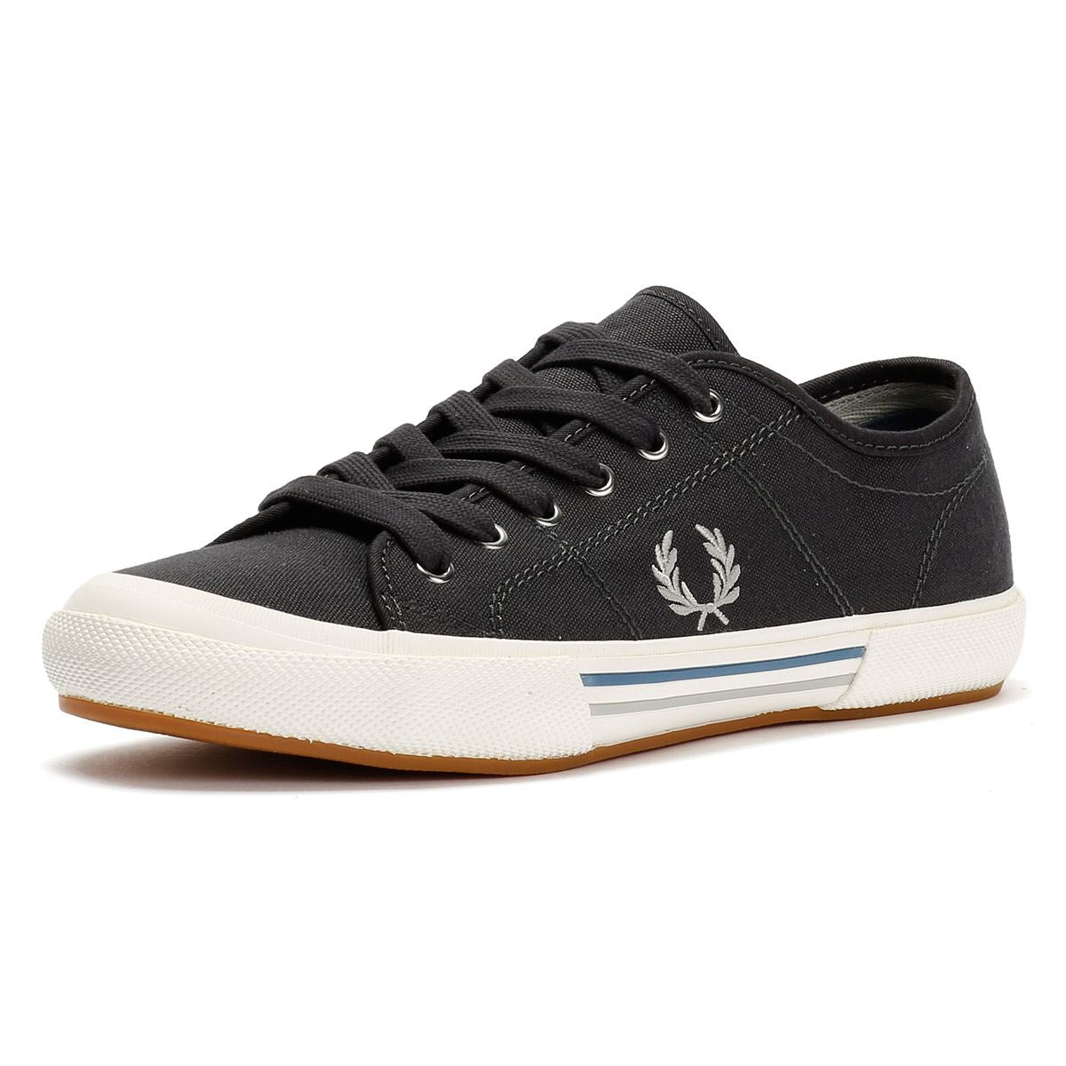 Fred Perry B708 Vintage Tennis Canvas Herren Graue Sneaker
