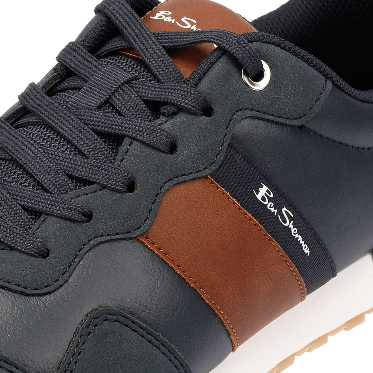 Ben Sherman Owen Retro Herrenblaue Turnschuhe