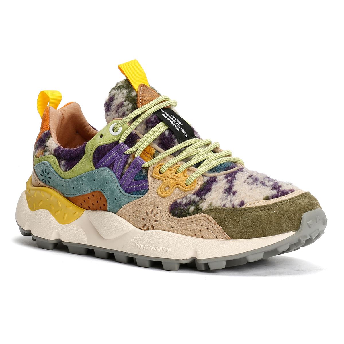 Flower Mountain Yamano 3 Damen Grüne Turnschuhe
