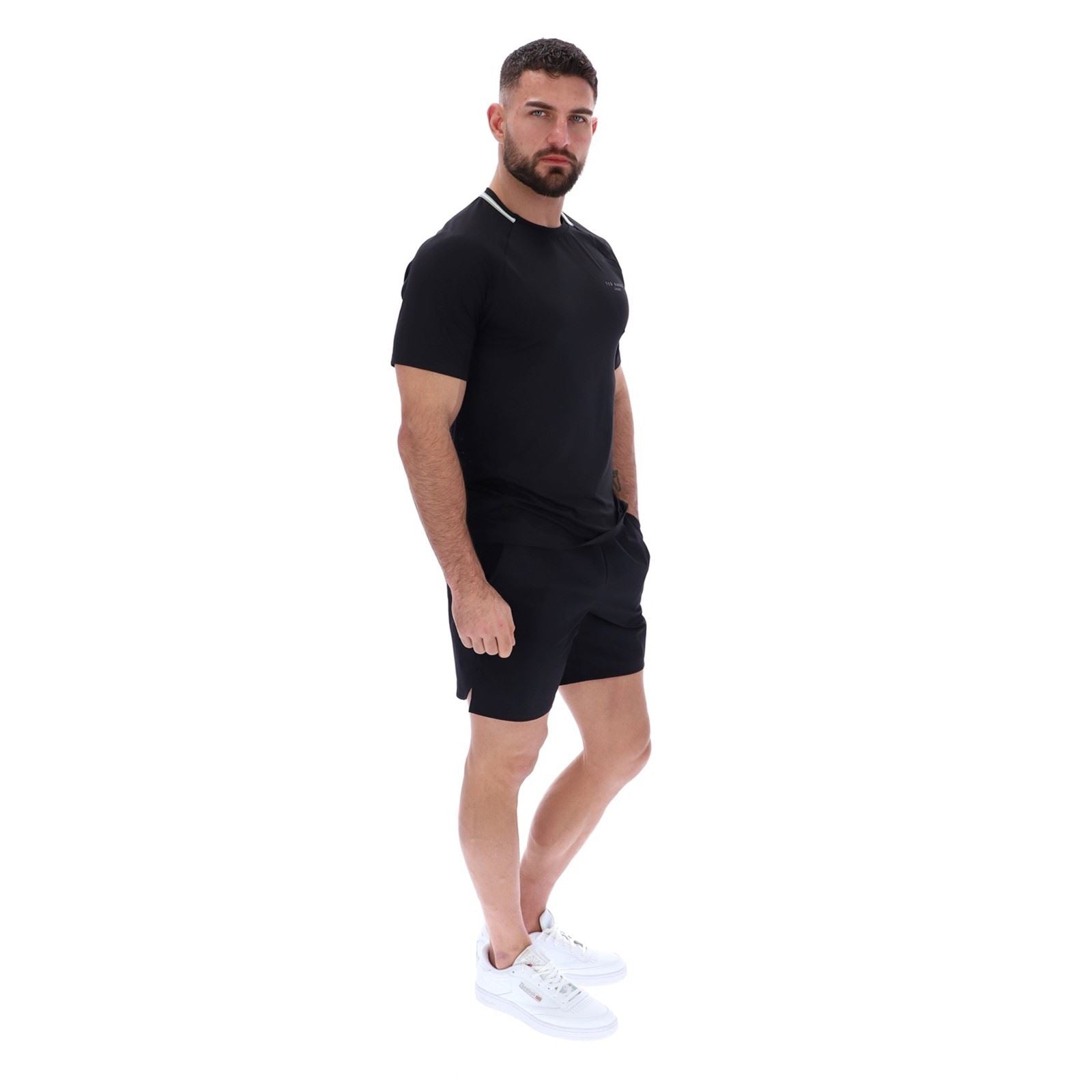 Ted Baker Sport HARRISON TBMTA251 Polyester Herren Schwarze Farbe Sport-T-Shirts