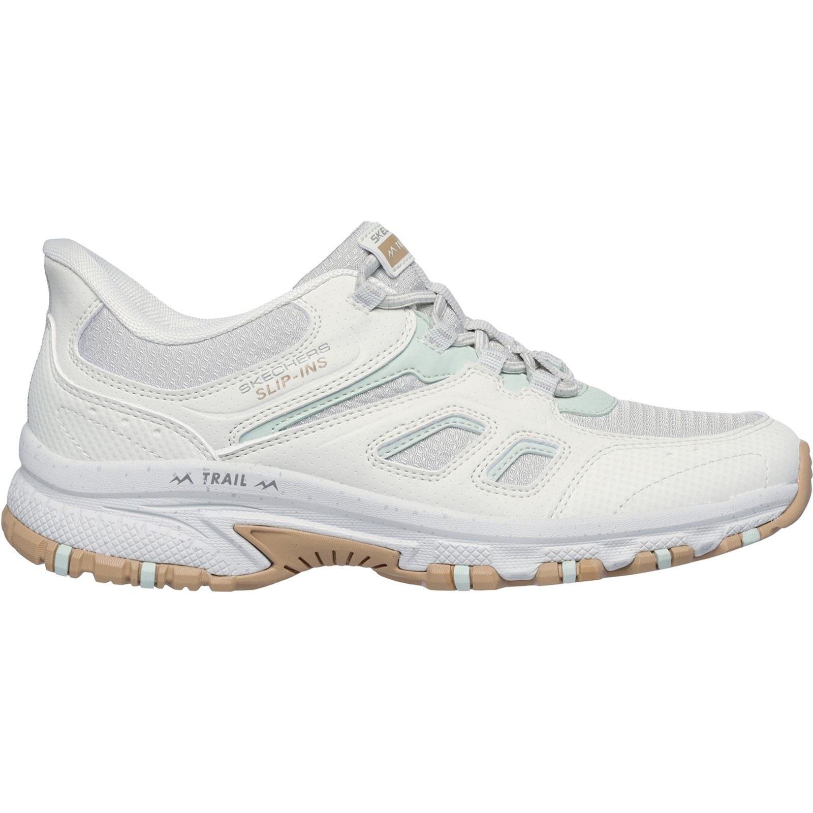 Skechers Slip-ins Hillcrest Kamalino Synthetische Damen Wanderstiefel In Hellgrau