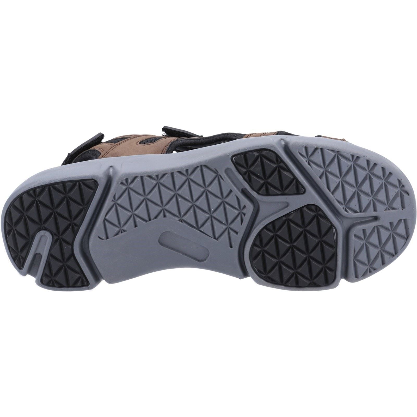 Hush Puppies Castro Herren Sandalen Aus Braunem Polyurethan