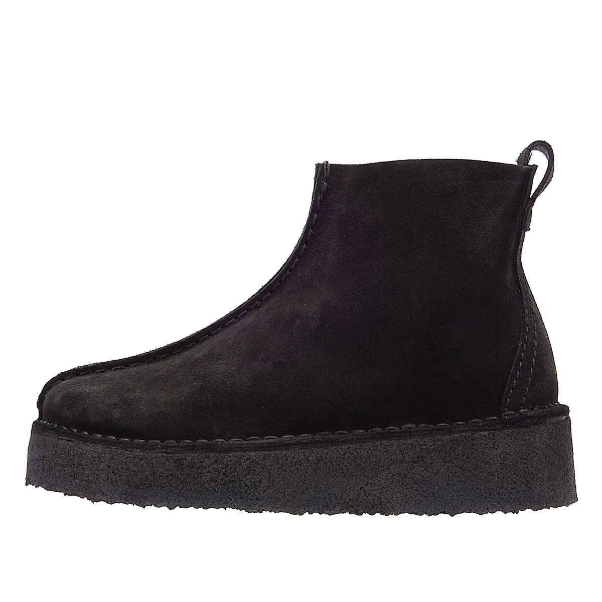 Clarks Originals Trek Keil Wildleder Damenstiefel In Schwarz