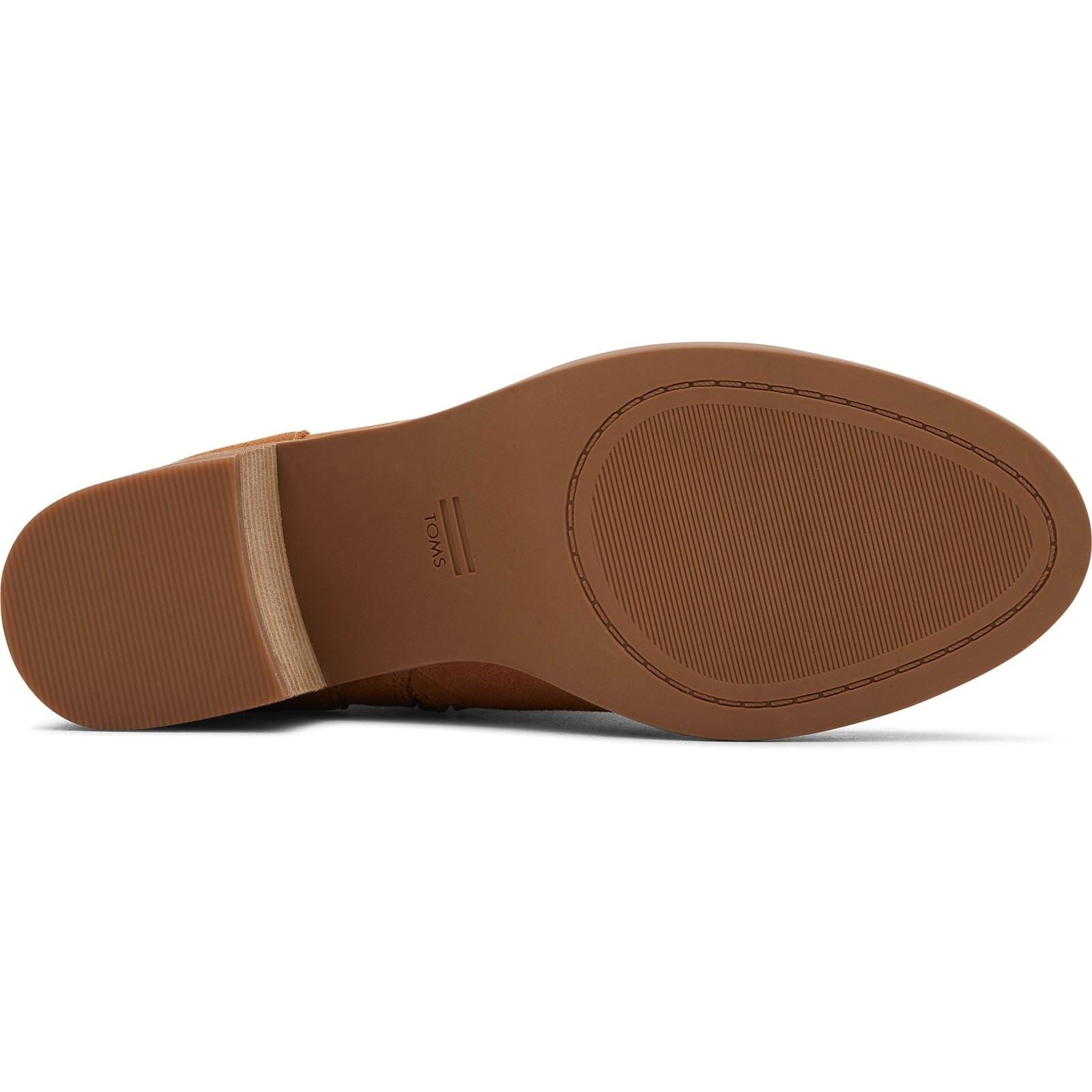 TOMS Evelyn Leder Damen Tan High Heeled Stiefeletten