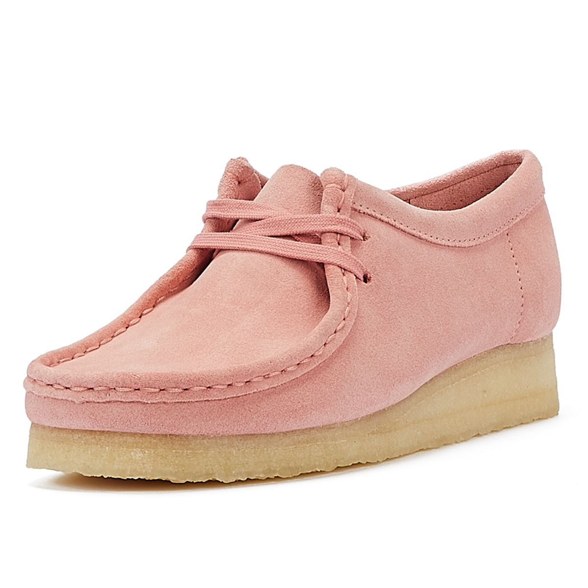 Clarks Originals Wallabee Damen Wildlederschuhe In Altrosa