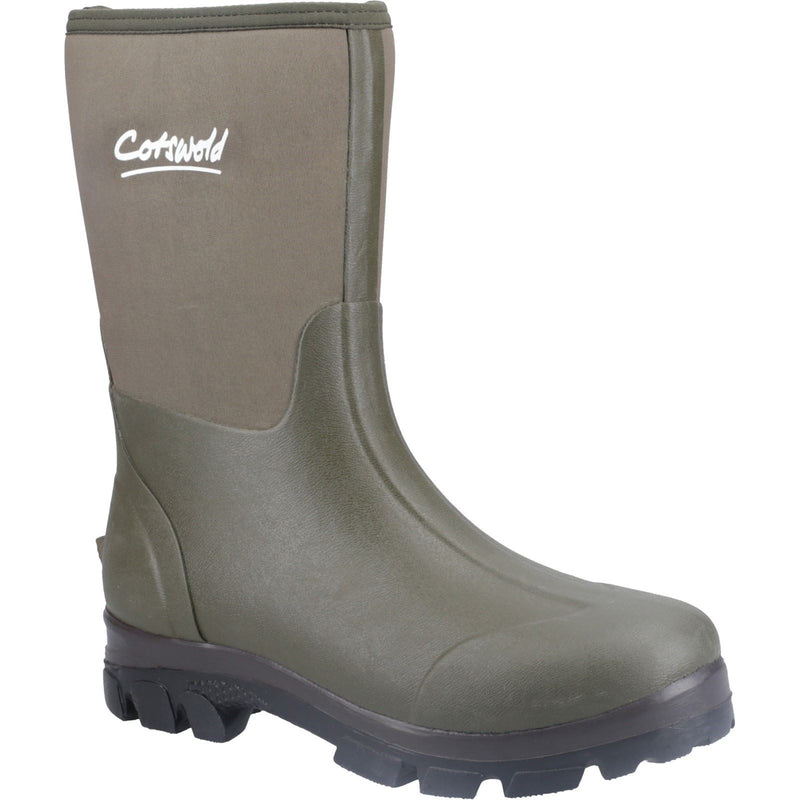 Cotswold Kensington Lederne Grüne Gummistiefel