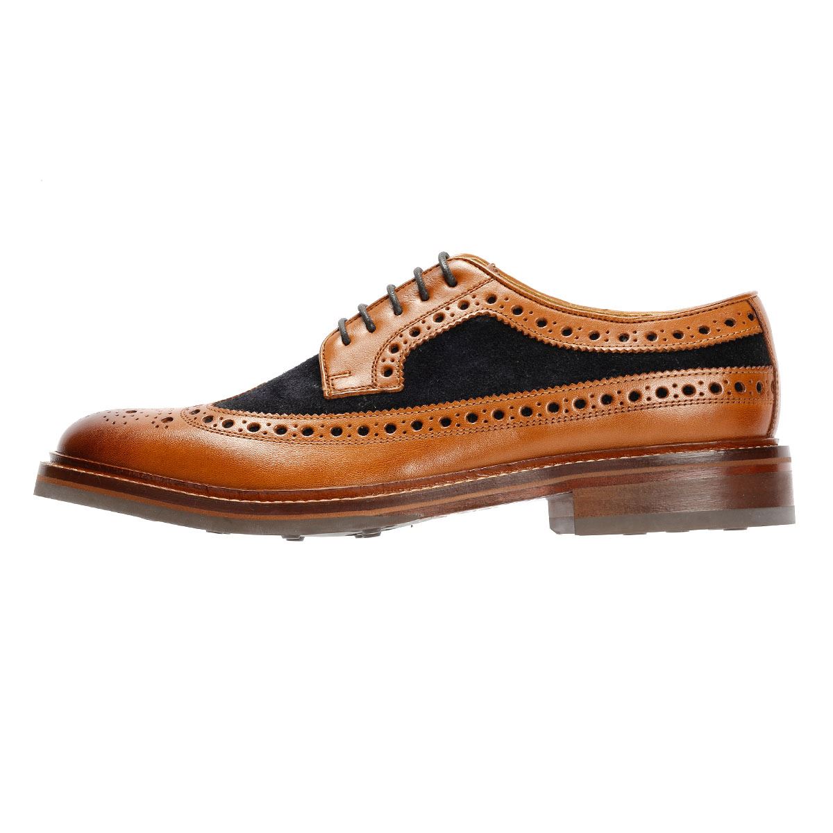 Chapman & Moore Longwing Brogue Herren Leder Braune Schnürschuhe