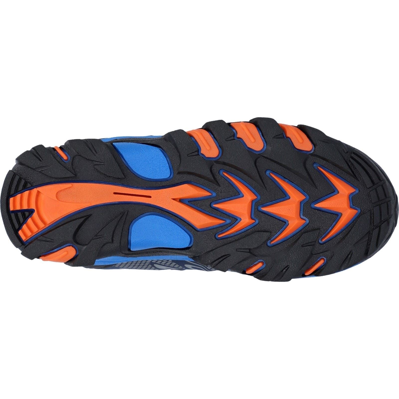 Hi-Tec Blackout Mid Polyester Soft Shell Jungen Dunkelblau/Orange/Seeblau Wanderschuhe