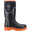Muck Boots Grit S5 Herren Gummistiefel Schwarz/Orange