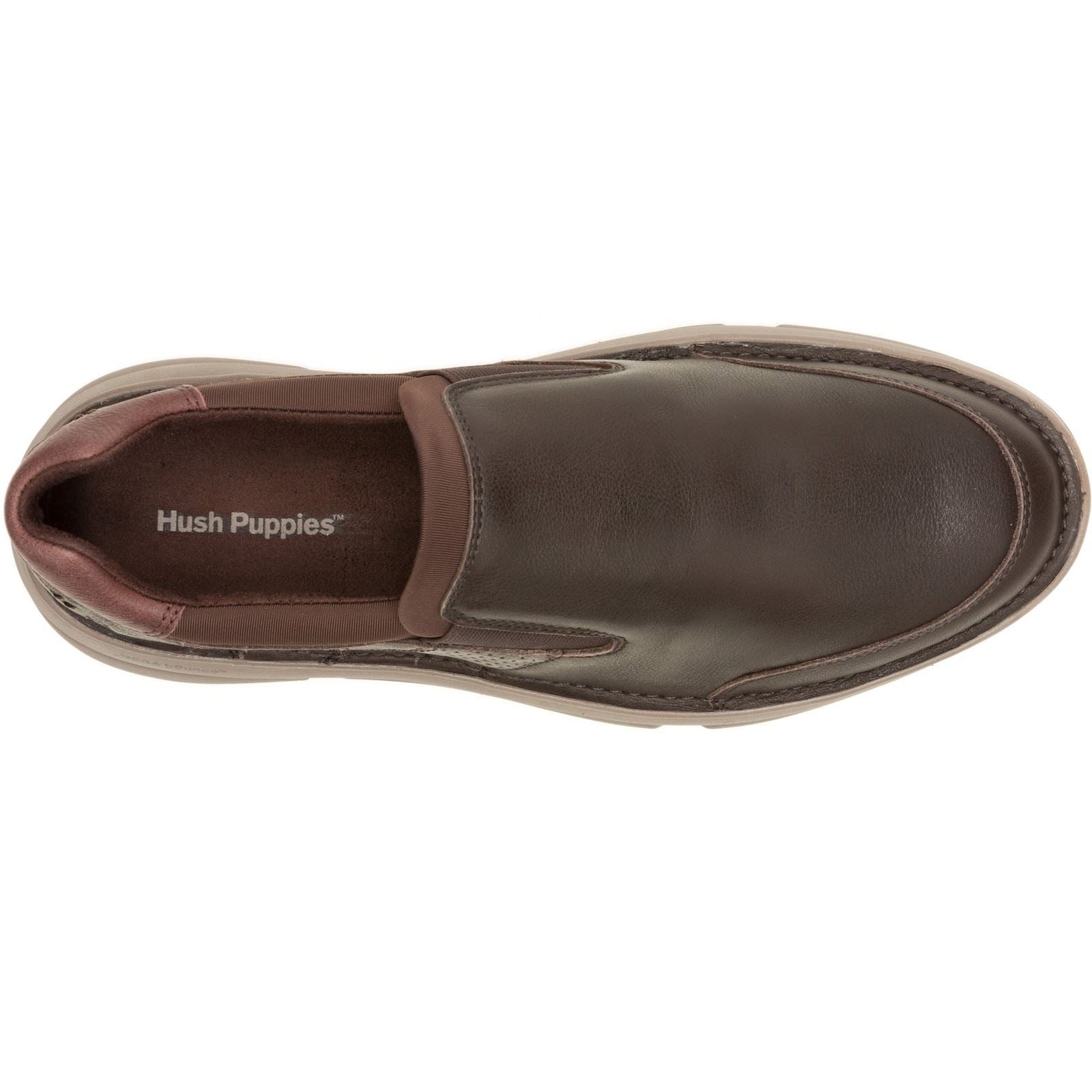 Hush Puppies Baylor Herren Slipper aus braunem Leder