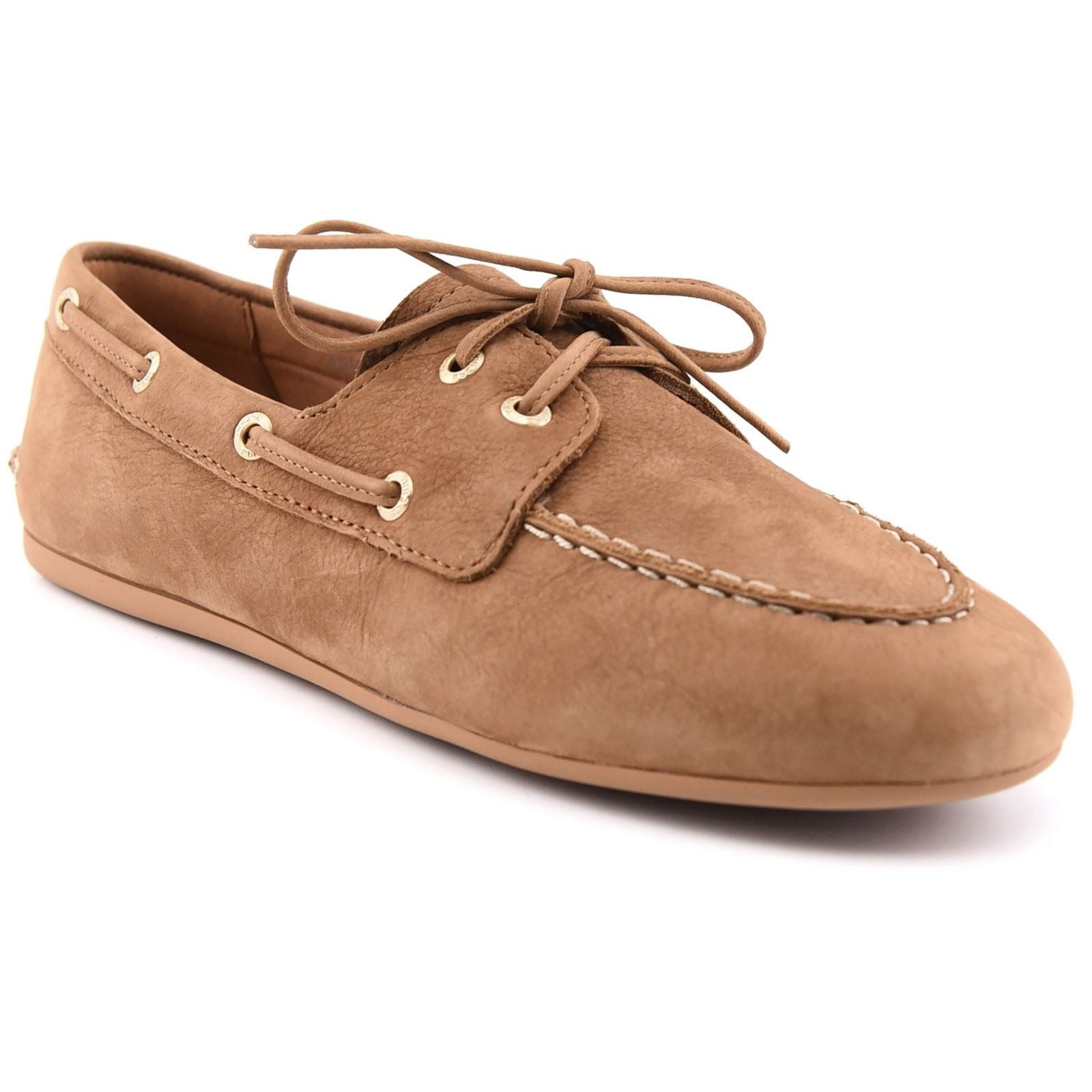 Sperry Slim Boat Leder Damen Beige Bootsschuhe
