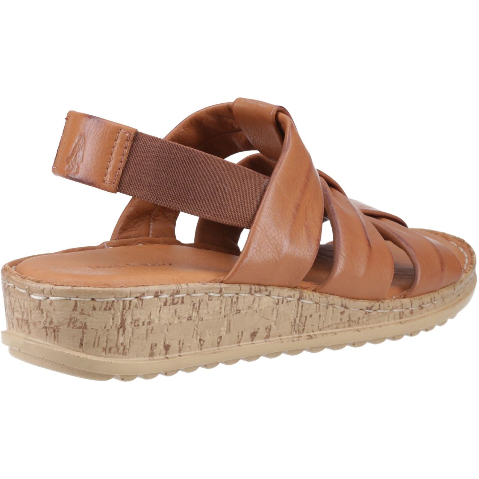 Hush Puppies Eden Gladiator Damen Sandalen Aus Leder In Tan