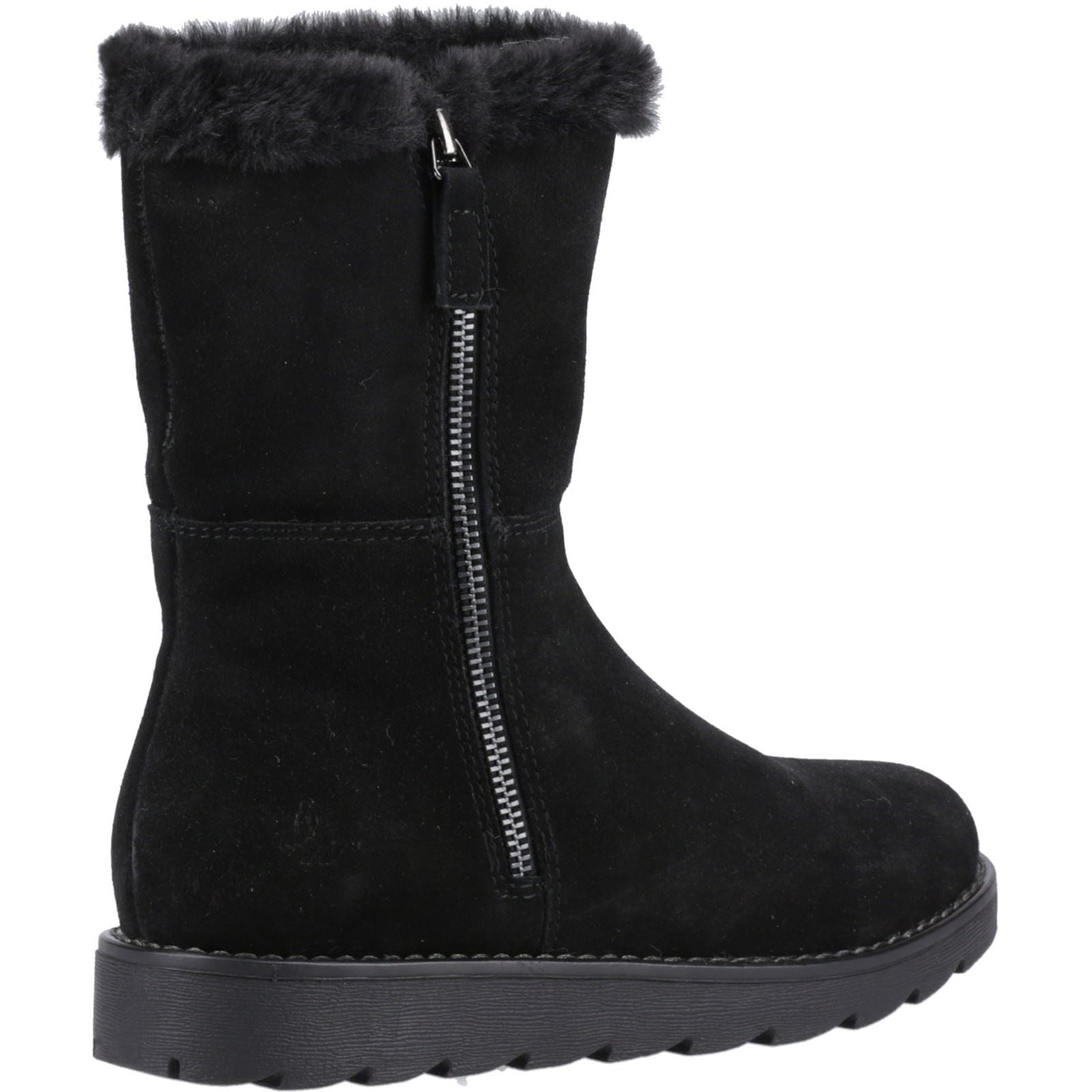 Hush Puppies Mary Wildlederschwarze Damenstiefel