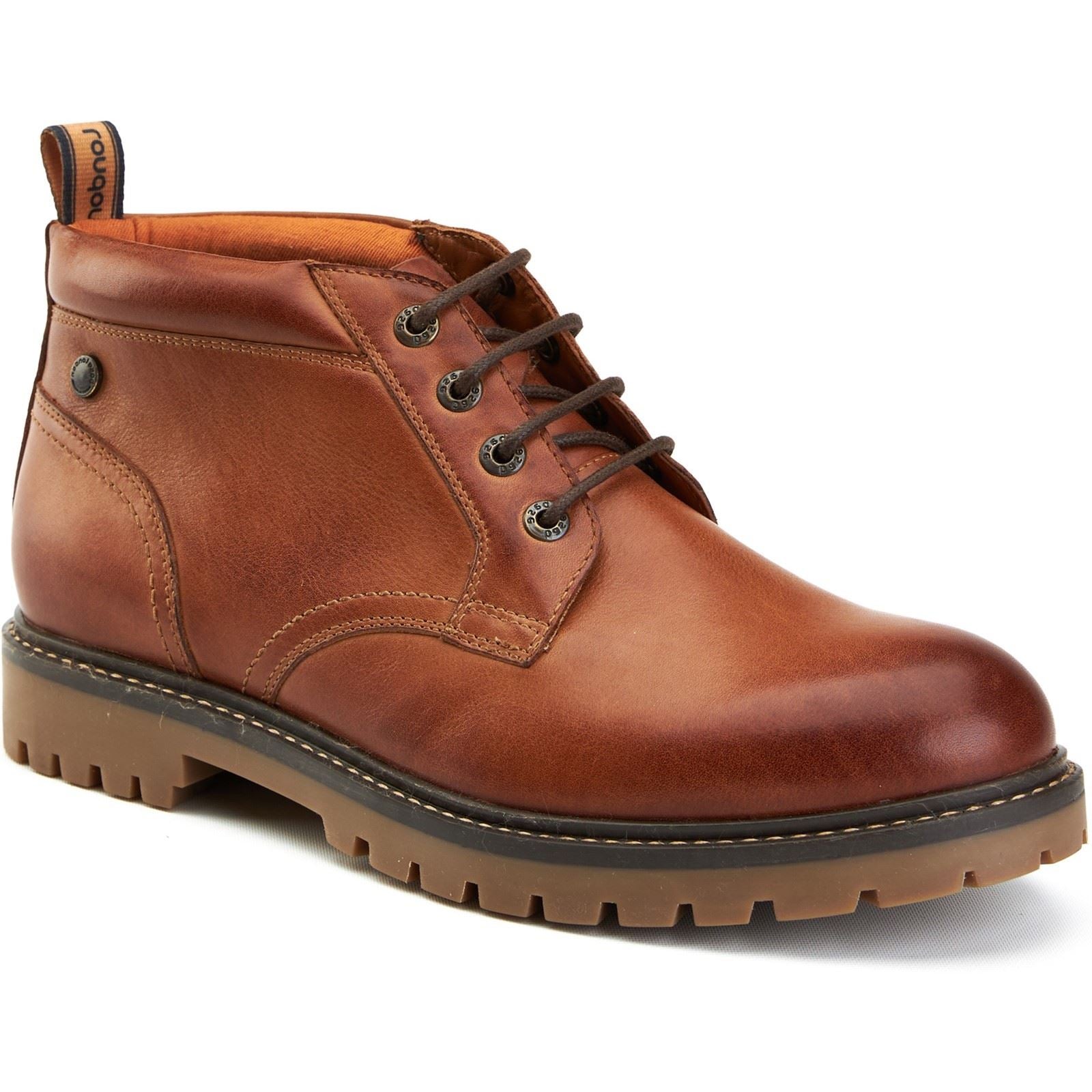 Base London Cobalt Leder Herren Stiefeletten In Tan