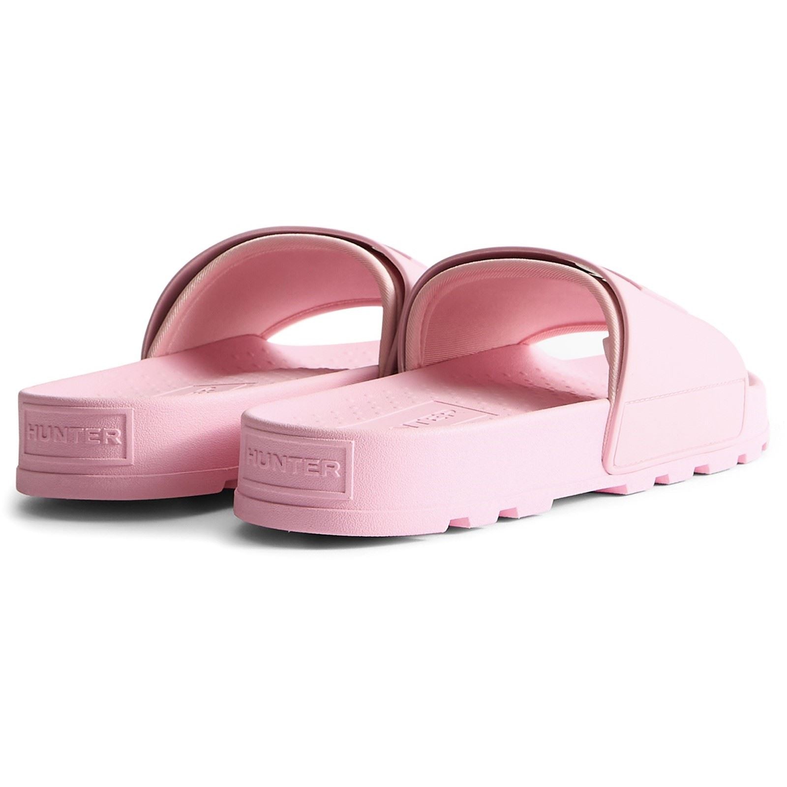 Hunter Core Embossedr Polyurethan Damen Parfait Rosa Slipper