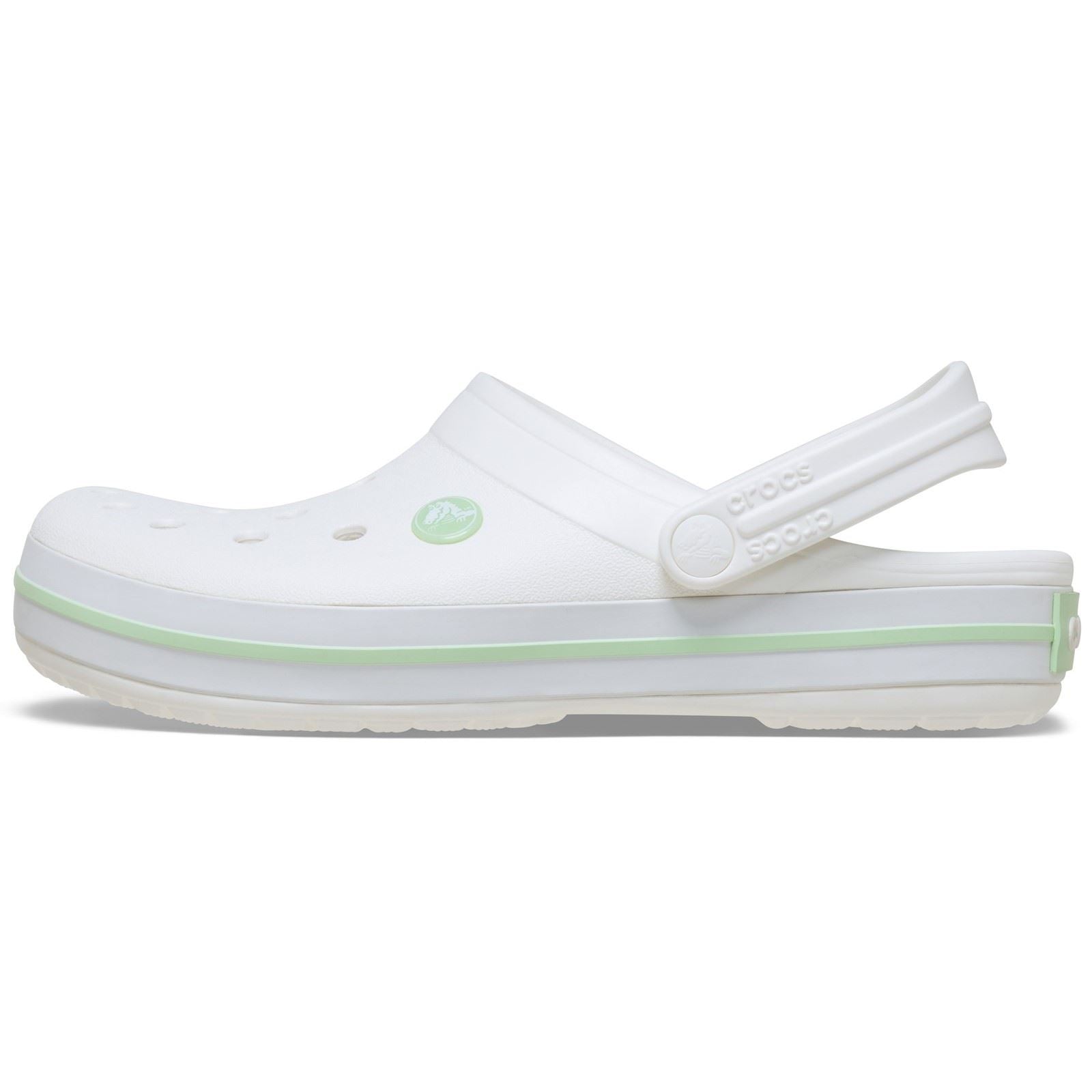 Crocs Crocband Eva Damen Clogs Weiß/Serene Grün