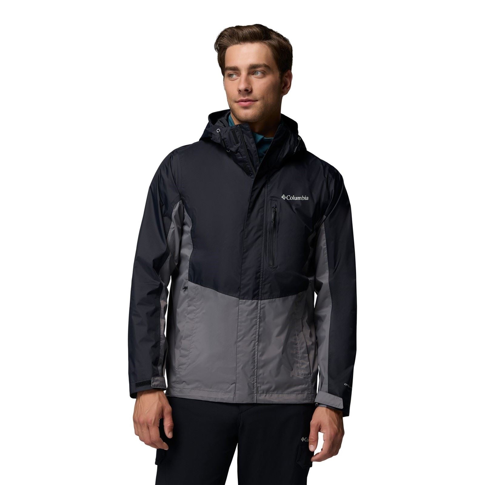 Columbia Pouring Adventure III Jacket Herren Schwarze Farbe Regenjacke