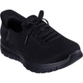 Skechers Graceful First Blush Damen Sneaker In Schwarz Aus Textil