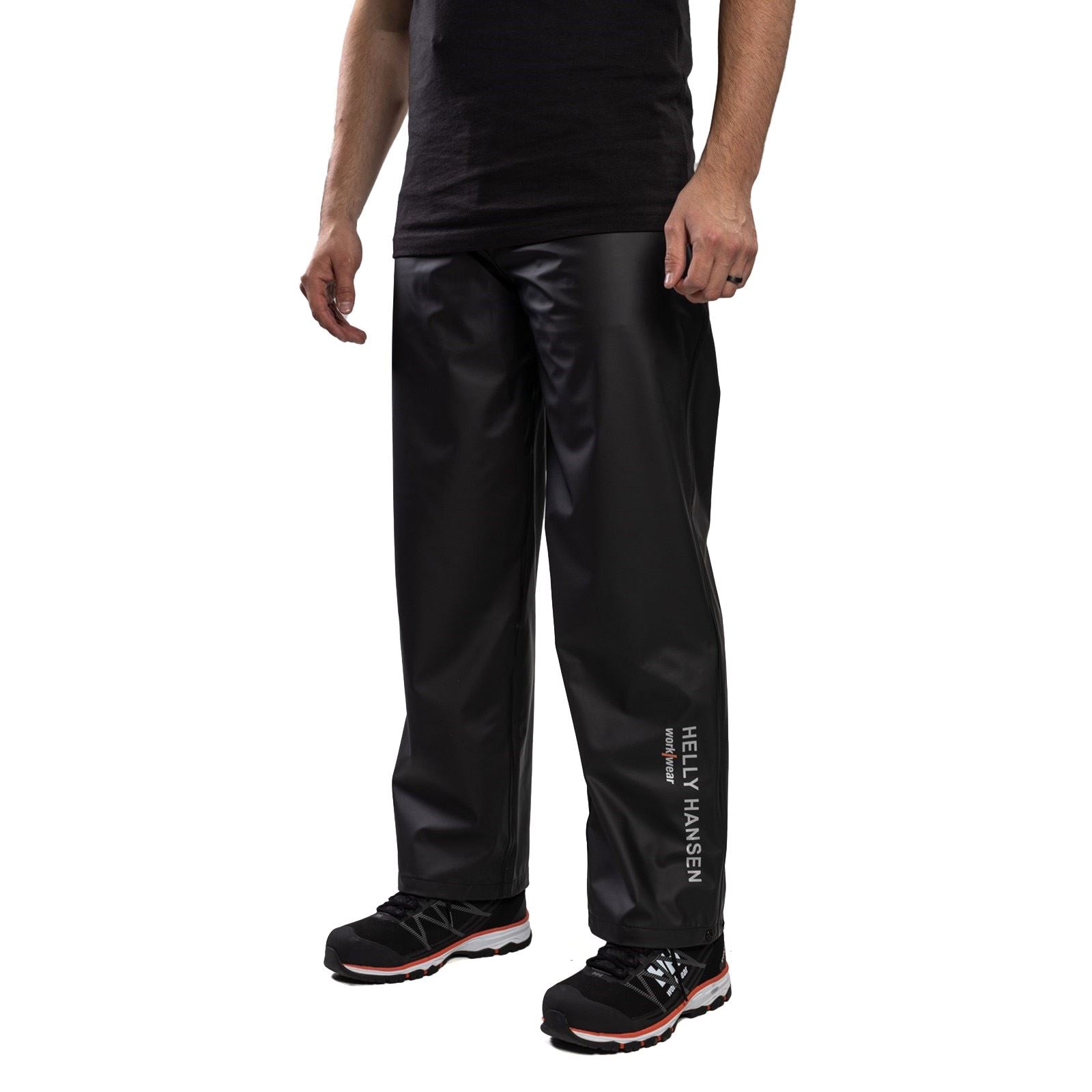 Helly Hansen Workwear Voss Polyester Unisex Erwachsenen Schwarze Regenhose