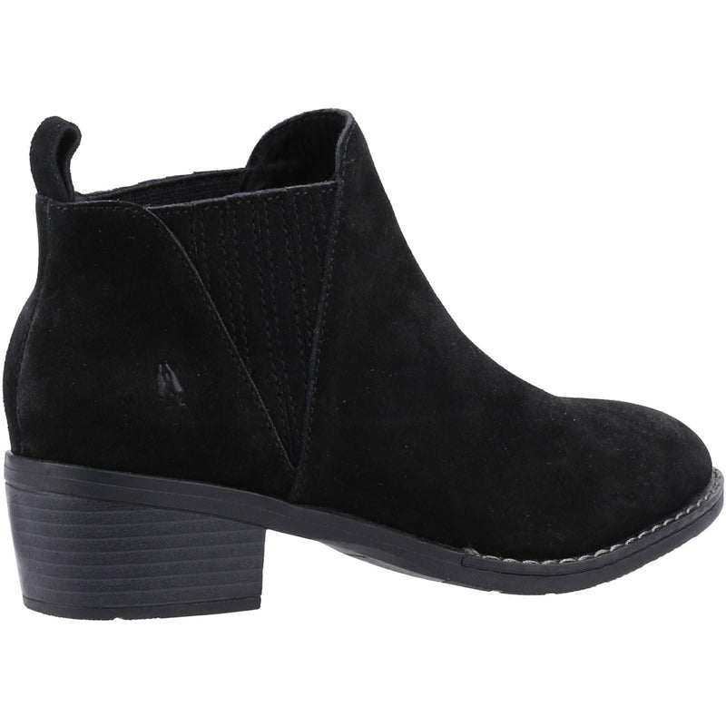 Hush Puppies Isobel Damenlederstiefel In Schwarz