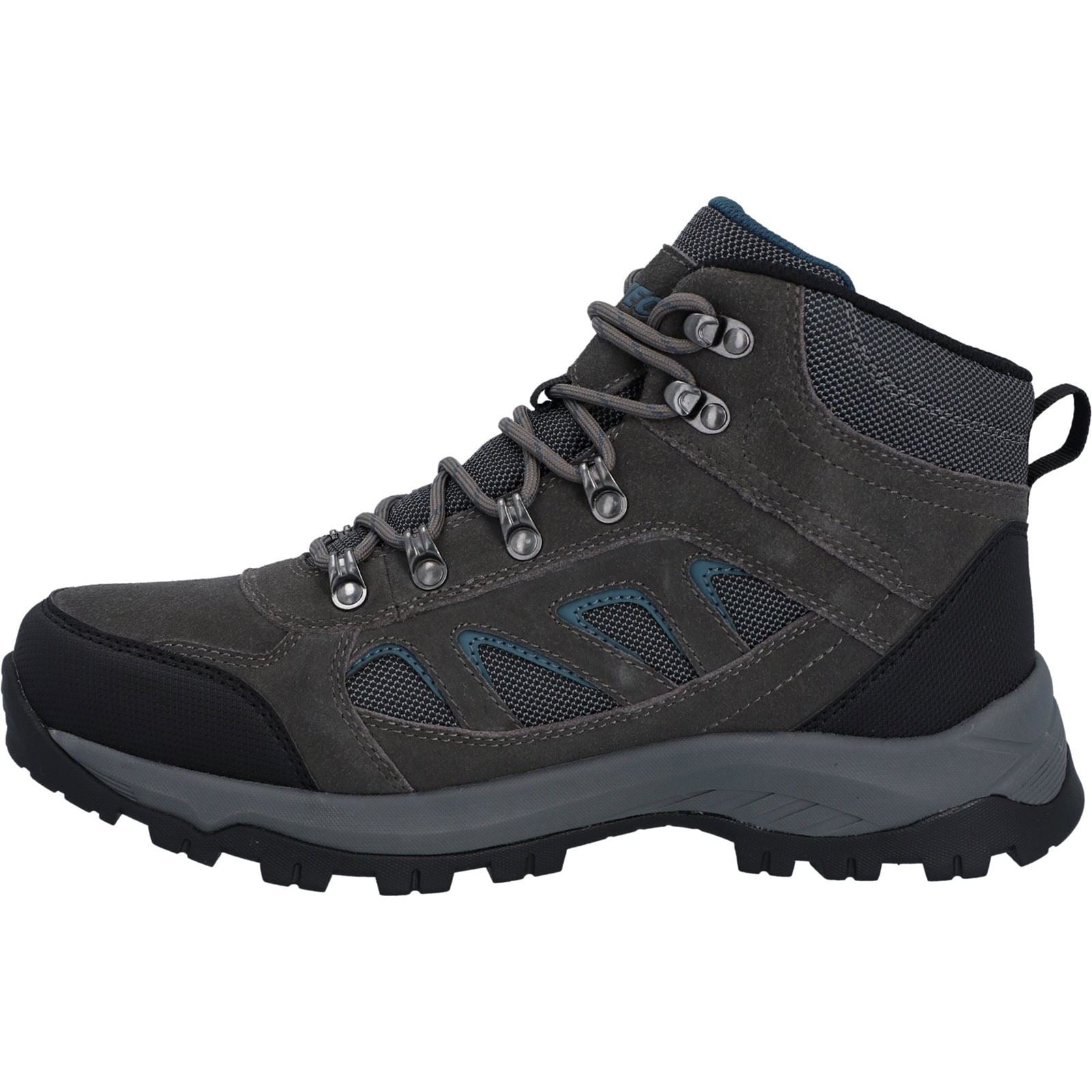 Hi-Tec Bandera Expedition Herren Wanderschuhe Aus Dunkelgrauem Möwenleder/Hafen-Nebel