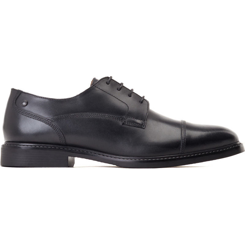Base London Magnus Leder Herrenschuhe In Schwarz Oxford Stil