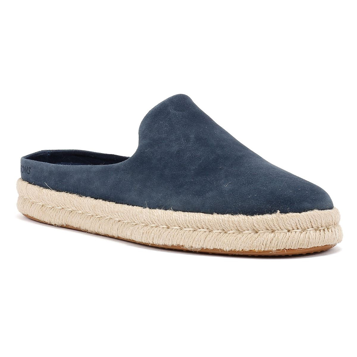 TOMS Santiago Herren Clogs Aus Blauem Wildleder