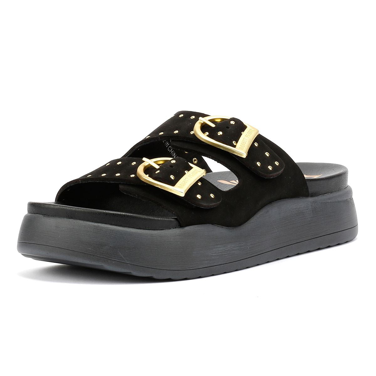 Desert Fleur Girasol Nubuk Damen Sandalen In Schwarz