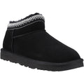 Hush Puppies Sloane Damen Wildleder Hausschuhe in Schwarz