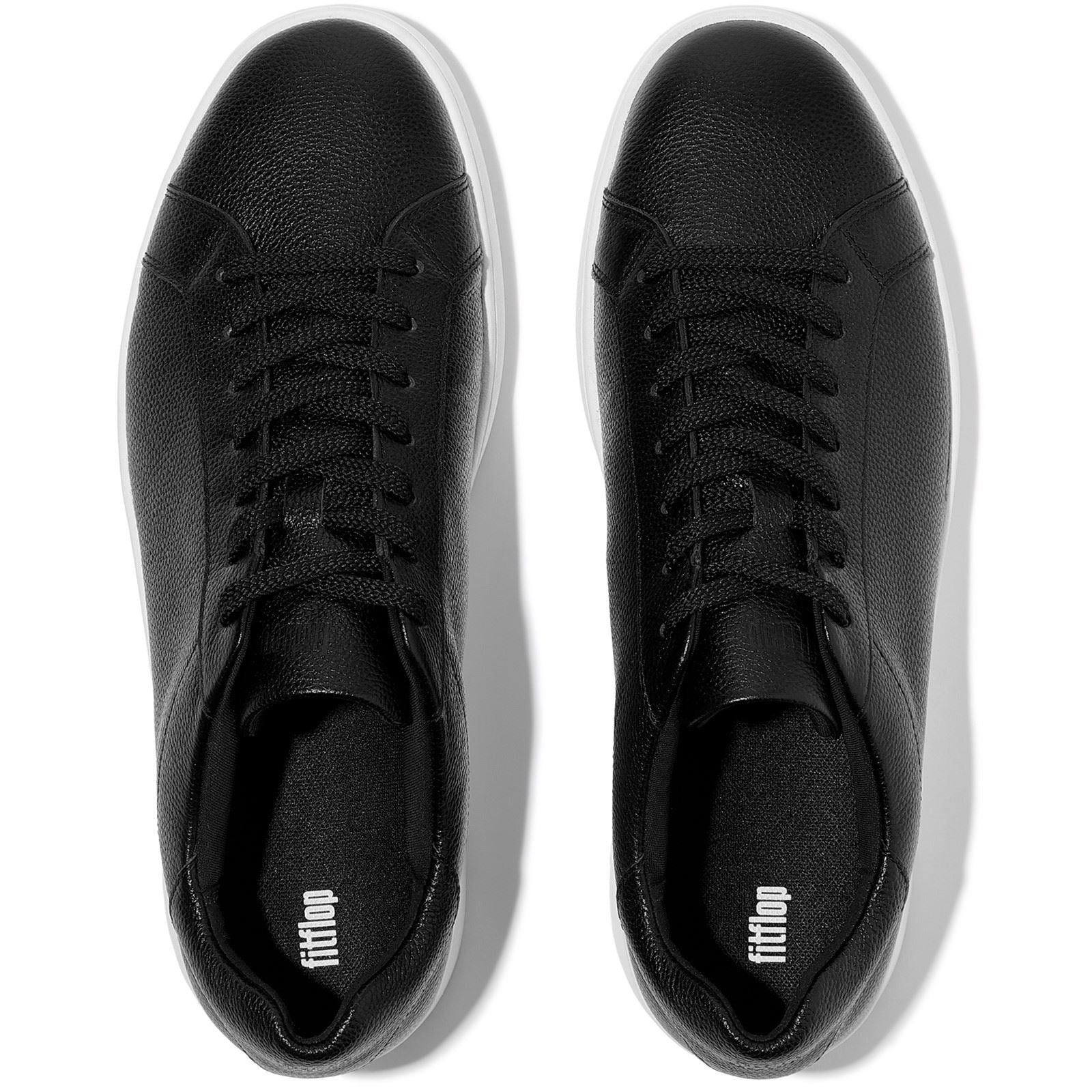 Fitflop Rally II Leder Herren Schwarze Sneakers