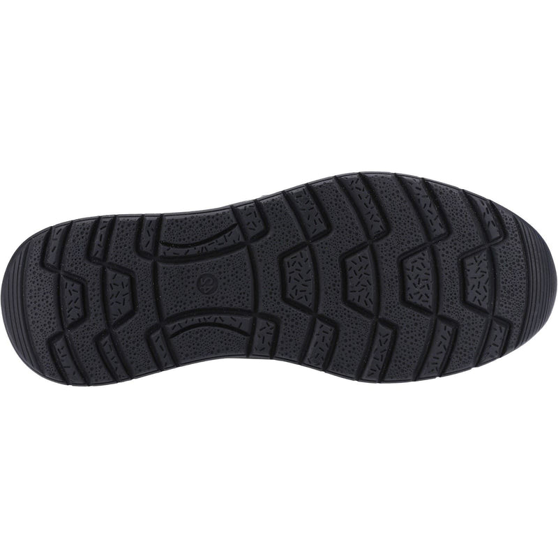 Hush Puppies Cole Leder Herren Schwarze Nubukloafer