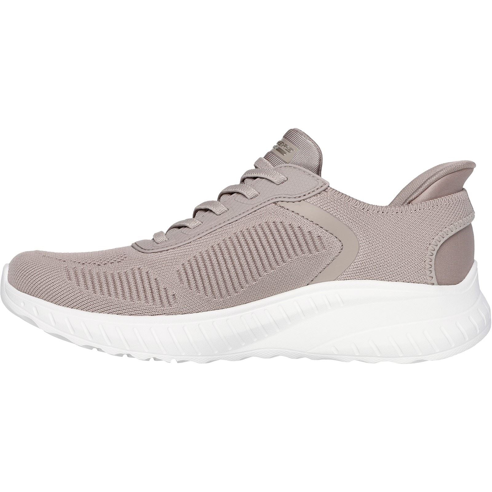 Skechers BOBS Sport Squad Chaos Textile Damen-Taupe-Sneakers