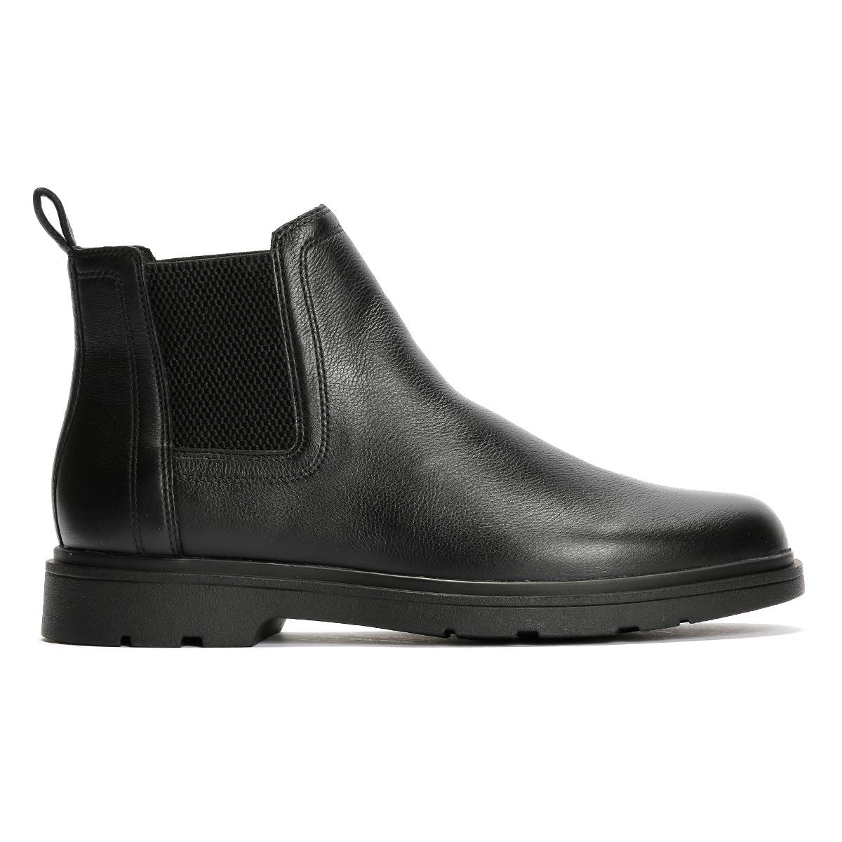 Geox Spherica EC1 C Tumble Leder Herren Schwarze Stiefel